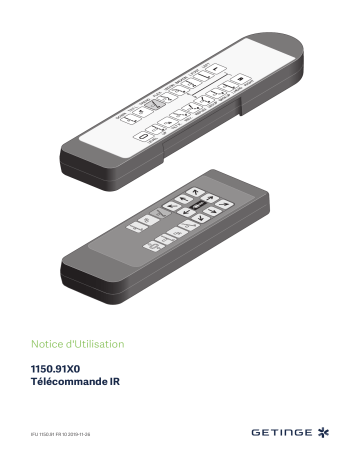 115091E0G / IR-transmitter for 1150-115016 | 115091G0 / IR-Transmitter 455kHz untill 1150.16X0 | 115091S0 / IR-transmitter, laser diode, utbytes | 115091T0 / IR hand control for table top 1150.13 | Getinge 115091D0 / IR hand control unit for 1150.16X0 Mode d'emploi | Fixfr