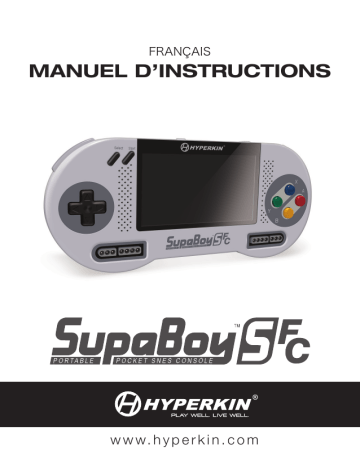 Hyperkin SupaBoy SFC Console Manuel du propriétaire | Fixfr