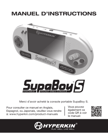 Hyperkin SupaBoy S Console Manuel du propriétaire | Fixfr