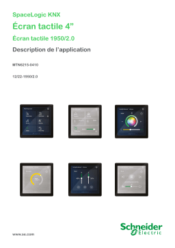 Schneider Electric SpaceLogic KNX Ecran Tactile 4” Mode d'emploi