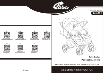Qaba 440-021 Best Double Stroller Mode d'emploi | Fixfr