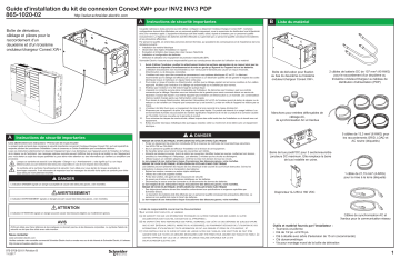 Schneider Electric XW Connection Kit Guide d'installation | Fixfr