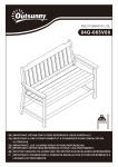 Outsunny 84G-065V00CG Outdoor Bench Mode d'emploi