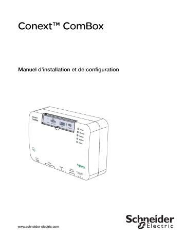 Schneider Electric ComBox Guide d'installation | Fixfr