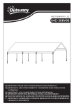 Outsunny 84C-386V00WT 10' x 20' Carport Mode d'emploi