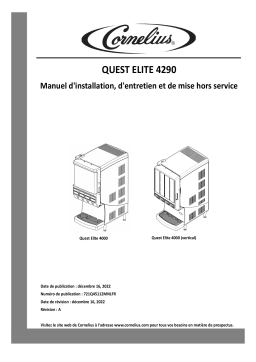 Cornelius Quest Elite R290 4FL Manual Manuel utilisateur