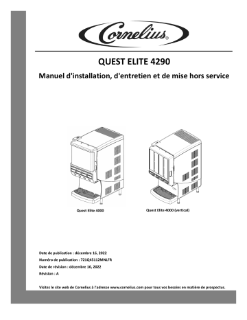 Cornelius Quest Elite R290 4FL Manual Manuel utilisateur | Fixfr