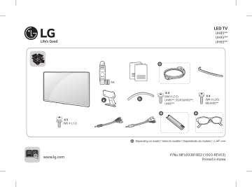 LG 75UH855V Manuel du propriétaire | Fixfr