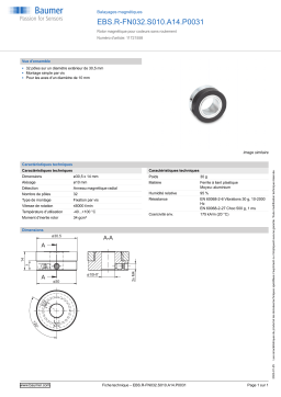 Baumer EBS.R-FN032.S010.A14.P0031 Magnetic scale Fiche technique