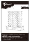 Outsunny 844-653V00ND Freestanding Outdoor Privacy Screen Mode d'emploi