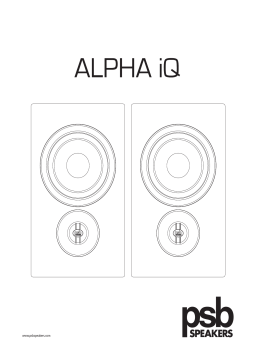 PSB Speakers Alpha iQ Streaming Powered Speakers with BluOS Manuel du propriétaire