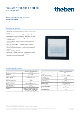 THEBEN theMura S180-100 EB CH BK Fiche technique