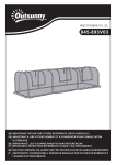 Outsunny 845-893V03BK 9' x 4' Crop Cage Mode d'emploi