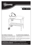 Outsunny 846-106V00BK Charcoal Grill BBQ Mode d'emploi