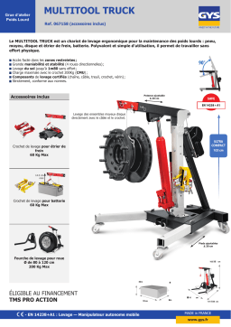 GYS MULTI TOOL TRUCK Fiche technique