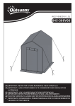 Outsunny 845-306V00WT 47&quot; x 73&quot;x 75&quot; Walk-in Greenhouse Mode d'emploi