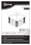 Outsunny 84C-100BN 10' x 10' Outdoor Patio Gazebo Canopy Mode d'emploi