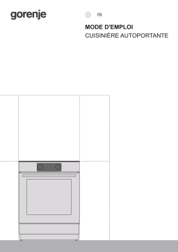 Gorenje FI514D-GPK42 Cuisinière à induction GEIT5C61XPG Une information important