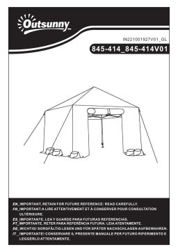 Outsunny 845-414V01 8' x 8' x 8' Portable Pop-up Walk-in Greenhouse Mode d'emploi