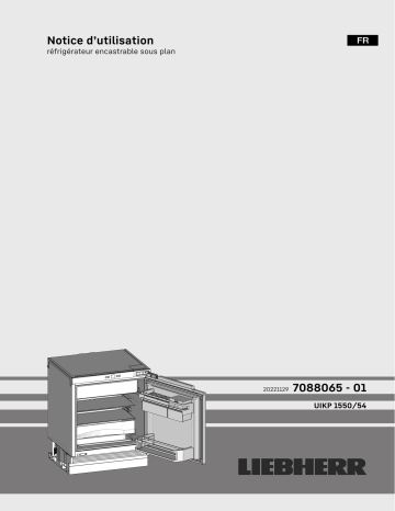 UIKP 1550 Premium | Liebherr UIKP 1554 Premium Réfrigérateur encastrable intégrable Mode d'emploi | Fixfr