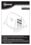 Outsunny 845-696V00GN 8' x 6' x 7' Portable Walk-in Greenhouse Mode d'emploi