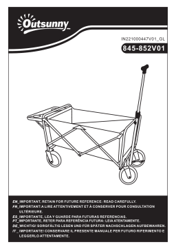 Outsunny 845-852V01BK Collapsible Wagon Mode d'emploi