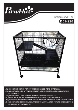PawHut D51-226 3-Story Small Animal Cage Mode d'emploi
