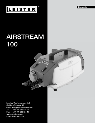 Leister Airstream 100 Mode d'emploi | Fixfr