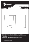 Outsunny 845-795V00BK Tall Crop Cage Mode d'emploi