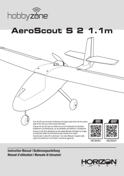 HobbyZone HBZ380001 AeroScout S 2 1.1m RTF Basic Manuel utilisateur