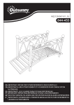 Outsunny 844-453 3.3' Classic Garden Metal Bridge Mode d'emploi