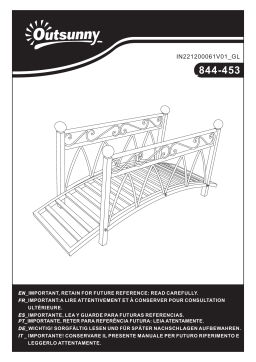 Outsunny 844-453 3.3' Classic Garden Metal Bridge Mode d'emploi