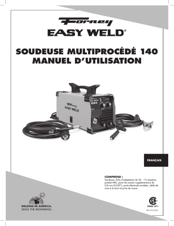 Forney 271 140 MP Easy Weld Manuel utilisateur | Fixfr