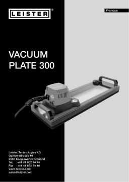 Leister Vacuum plate 300 Mode d'emploi