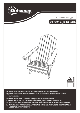 Outsunny 84B-285CG Oversized Adirondack Chair Mode d'emploi