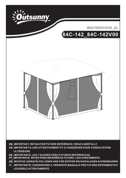 Outsunny 84C-142V04 Universal Replacement Mesh Sidewall Netting Mode d'emploi