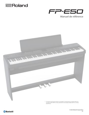 Roland FP-E50 Digital Piano Manuel utilisateur | Fixfr