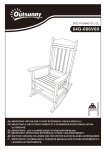 Outsunny 84G-066V00BK Outdoor Rocking Chairs Mode d'emploi