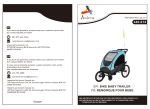 Aosom 440-014GN Child Bike Trailer 3 In1 Foldable Baby Trailer Transport Buggy Carrier Mode d'emploi