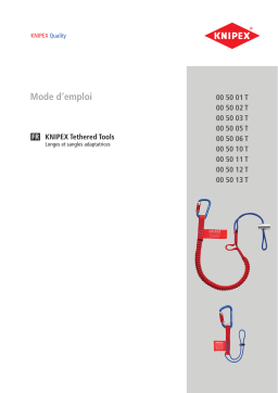 Knipex Longes et sangles adaptatrices Manuel du propriétaire