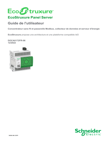 Schneider Electric EcoStruxure Panel Server Mode d'emploi | Fixfr