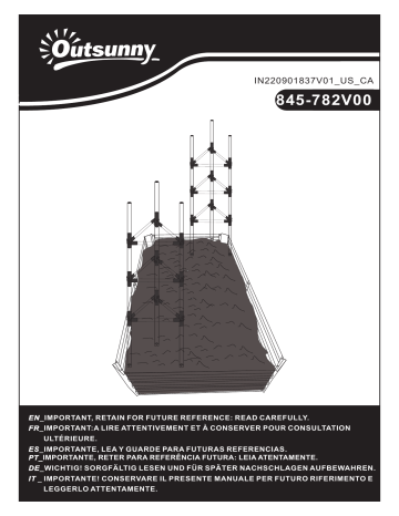 Outsunny 845-782V00BK 5.9' x 3' x 1' Raised Garden Bed Mode d'emploi | Fixfr