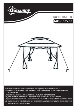 Outsunny 84C-353V00BG 13' x 13' Pop Up Gazebo Mode d'emploi