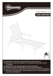 Outsunny 84G-064V00LG Outdoor Lounge Chair Mode d'emploi