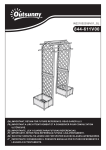 Outsunny 844-611V00ND 7.5FT Garden Arch Trellis Mode d'emploi