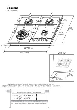 Ancona AN-21249 24 in. Gas Cooktop spécification