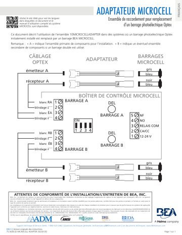 BEA MicroCell Mode d'emploi | Fixfr