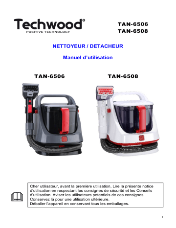 Techwood TAN-6508 Nettoyeur/Détacheur Manuel utilisateur | Fixfr