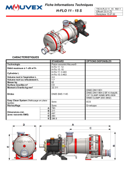 Mouvex H-FLO 11 H-FLO 15 Manuel utilisateur