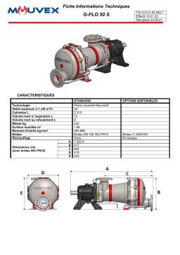 Mouvex G-FLO 50 Manuel utilisateur